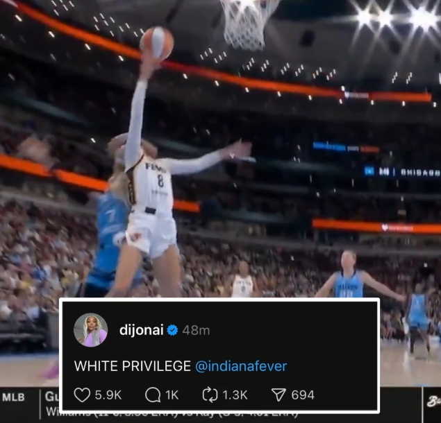 ?WNBA黑人球员暴击白人脑袋 被驱逐后发推：白人有特权！